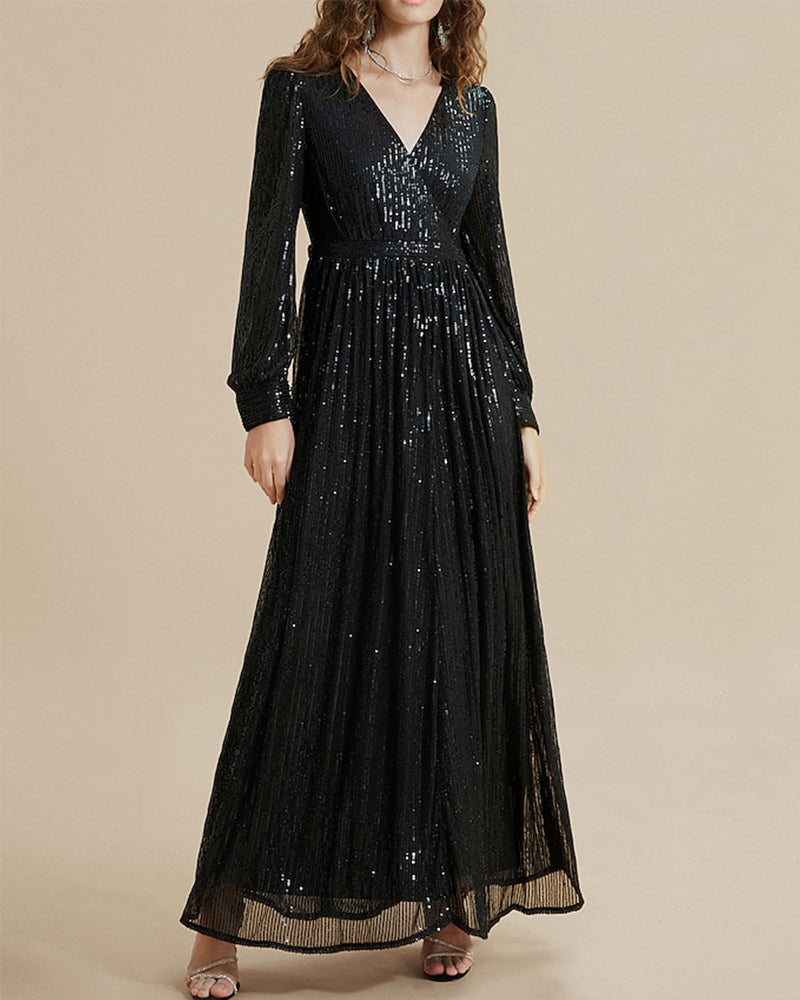 Robe avec paillettes et élégance
