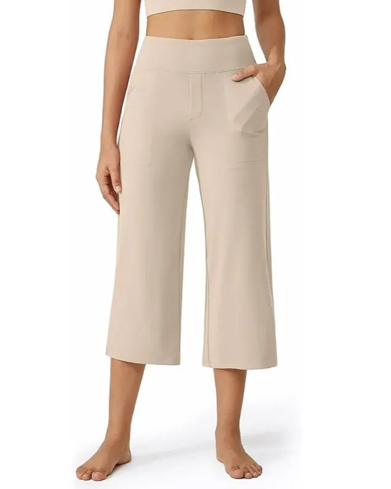Pantalon Unie Décontracté Polyvalent Court
