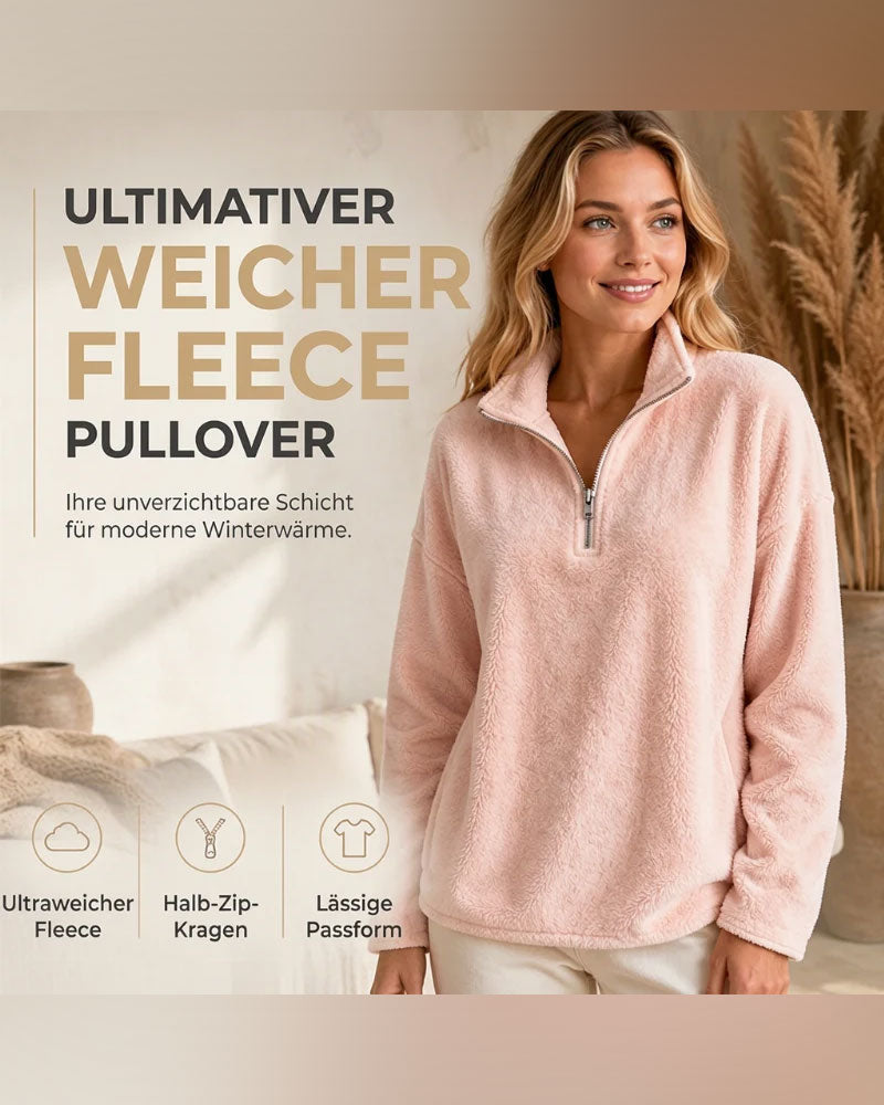 Sweatshirt Fermeture Éclair Petit Col Montant Pullover