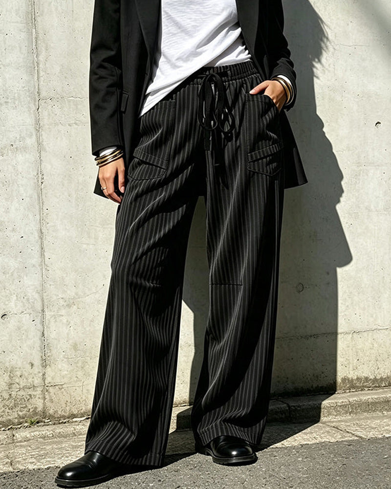 Pantalon Poche Cordon Long