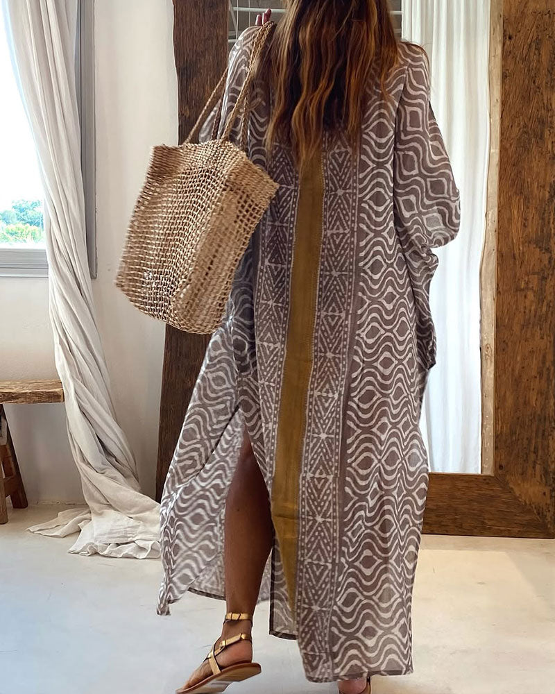 Robe Large Et Vintage Dans Le Style Vacances