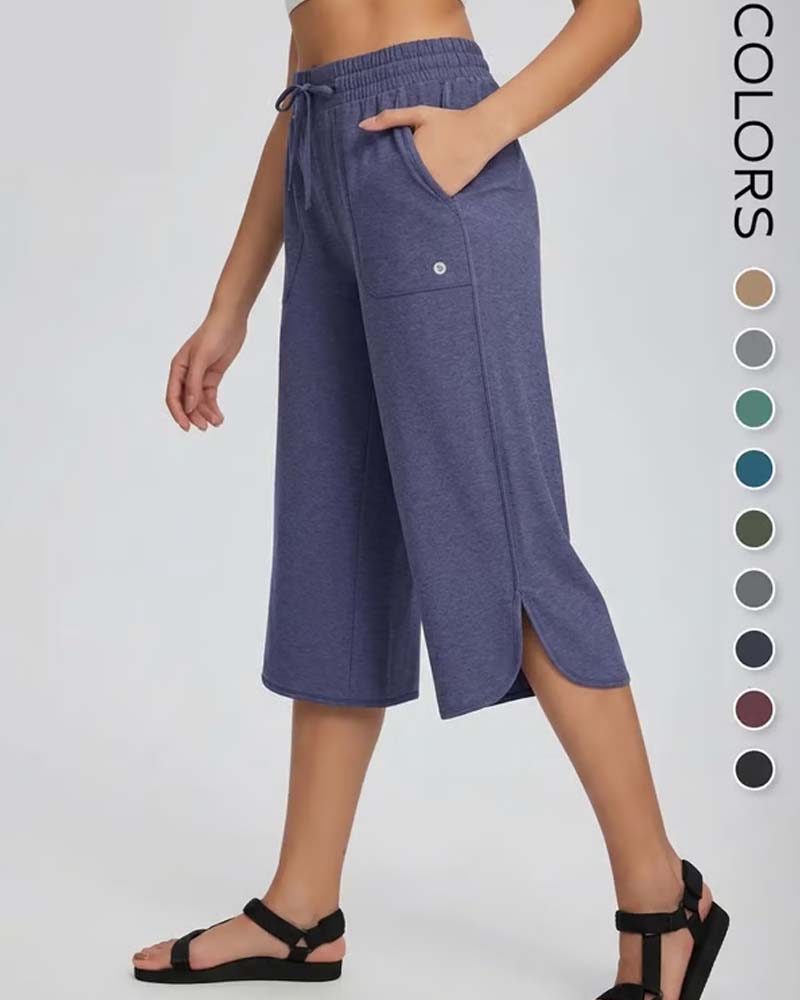 👖 Capris Femmes Large Jambe Yoga