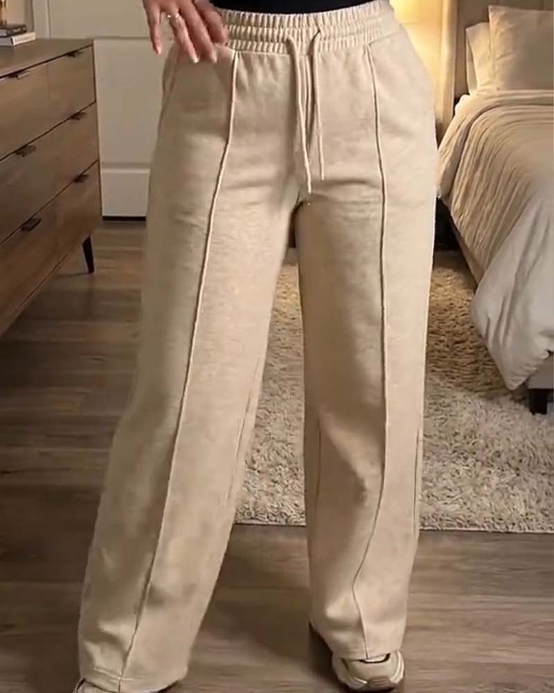 Sweatpants Cordon Jambe Droite