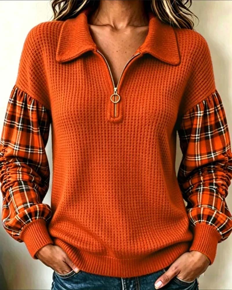Sweat‑shirt Manches Longues Col Revers