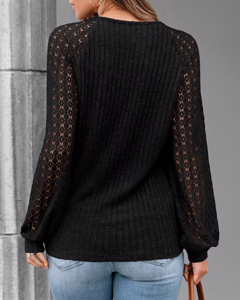 Haut Col V Effiloché Bande Sous Bra