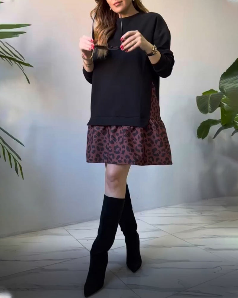 Pull décontracté en perles patchwork