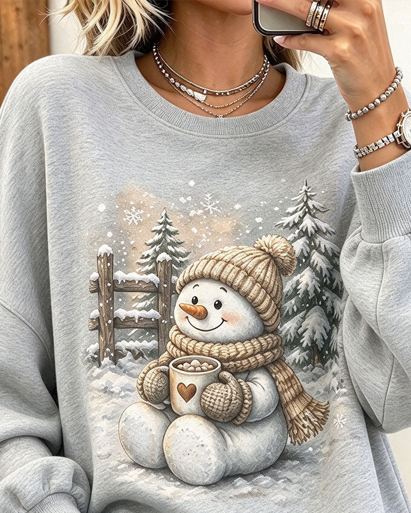 Sweat Imprimé Manches Longues