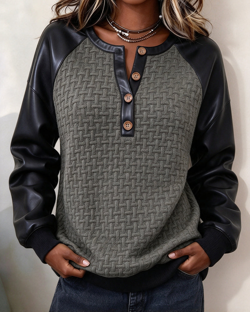 Haut Patchwork Manche Raglan