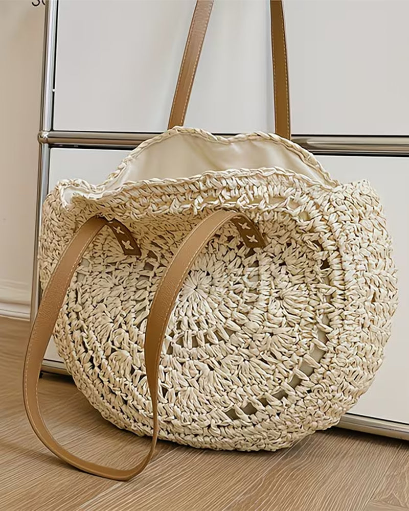 Sac Paille Tressée À La Main