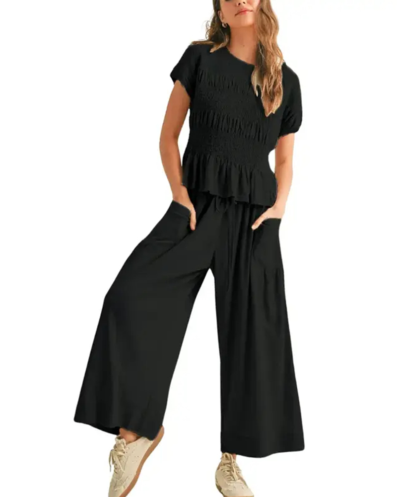 Ensemble Uni Manches Courtes