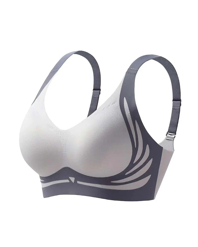 Soutien-gorge push-up sans armatures liftant anti-relâchement
