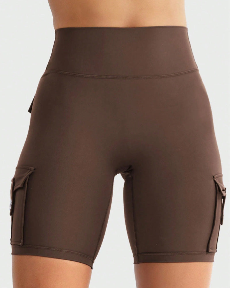 Leggings Femme Multi-Poches Cyclisme Capri