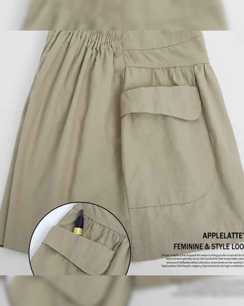 Shorts Amples Taille Haute Affinant