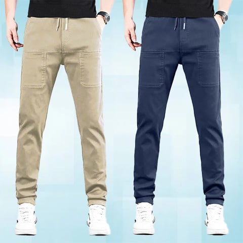 Pantalon Stretch Élevé Multi-Poche Durable Cargo