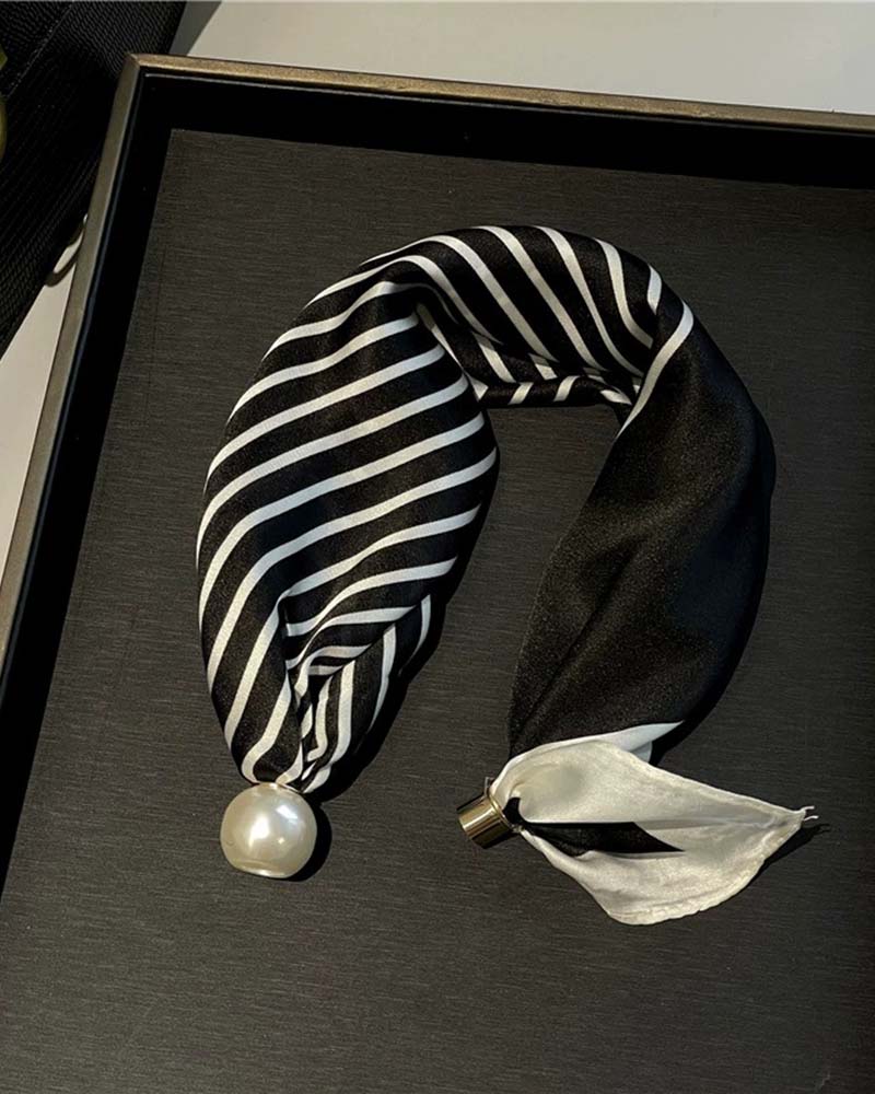 Glamour Sans Effort: Écharpe Collier De Perles 🧣