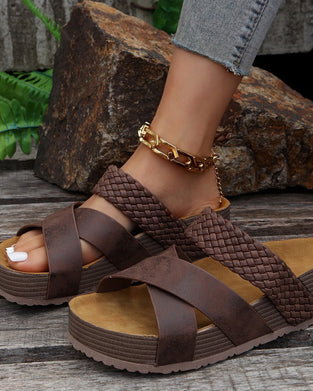 Sandale Mode Plateforme Slide