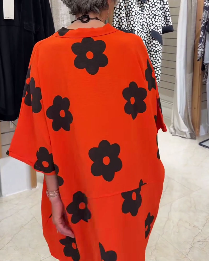 Chemise Camp Col Décontracté Coupe Midi