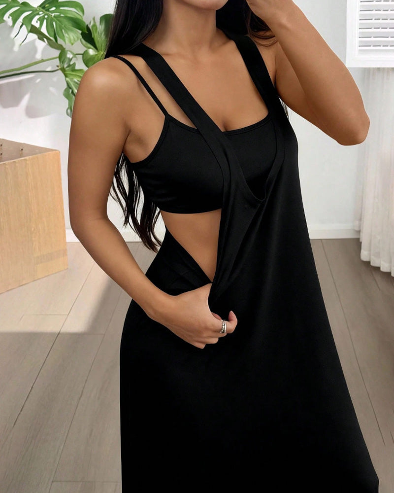 Ensemble Robe Unie Deux Pièces