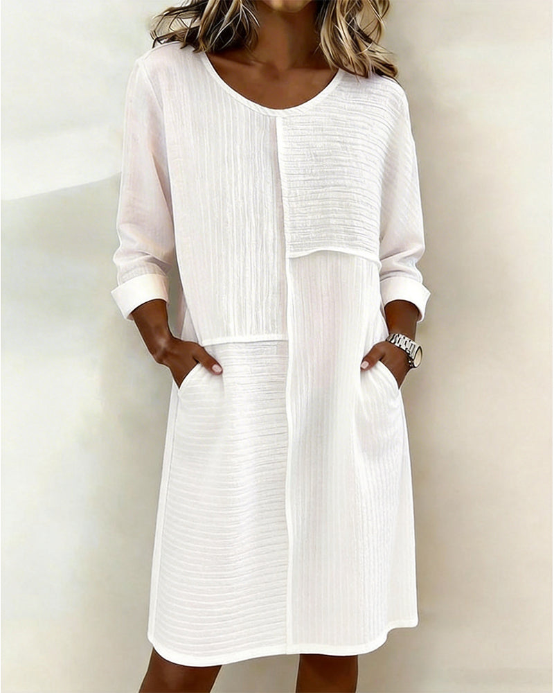 Robe Texturée Shift