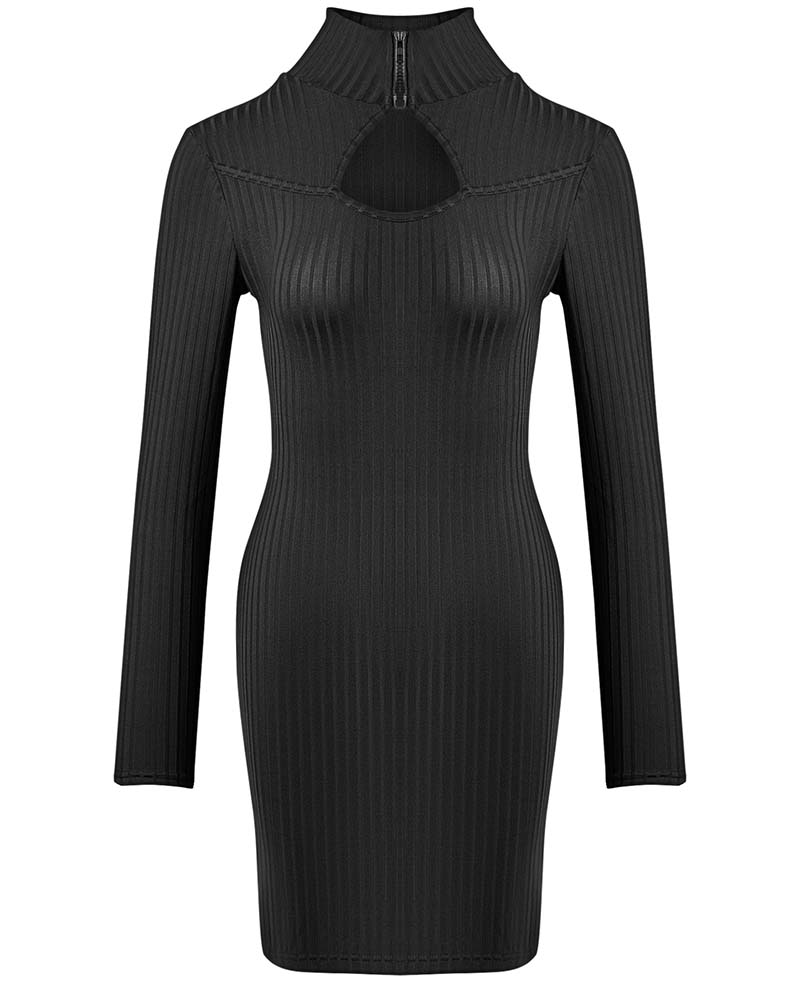 Robe Solid Color Skinny Casual