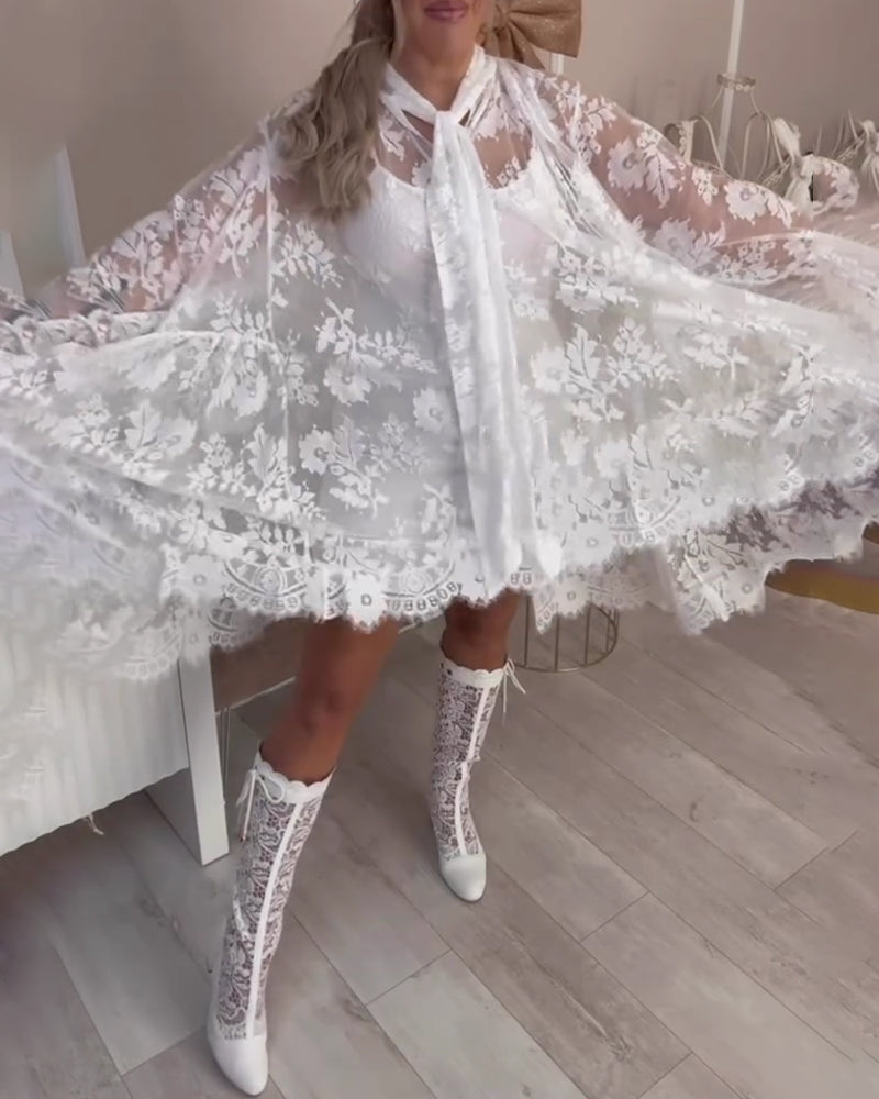 Paréo Ruban & Ensemble Robe Combinaison