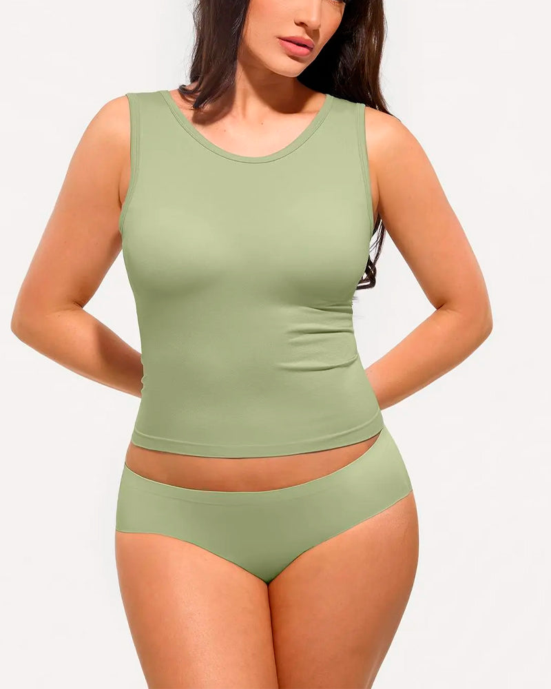 Débardeur Rayé Soutien-Gorge Intégré