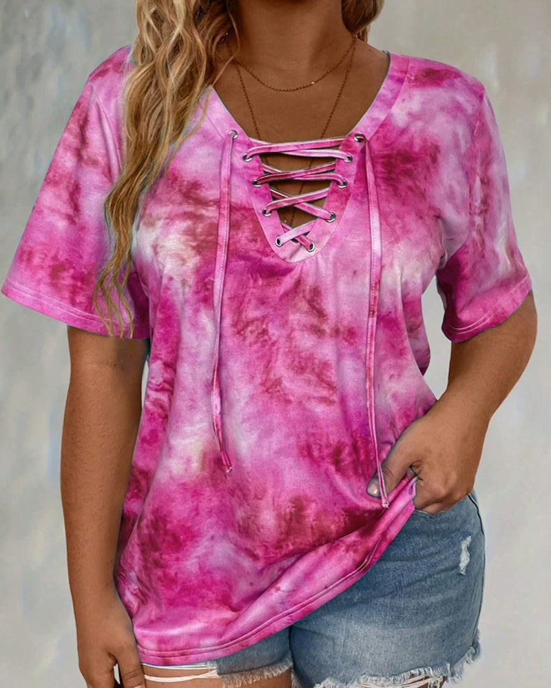 Chemisier Tie-Dye Imprimé