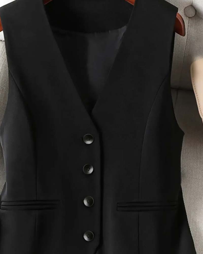 Gilet Ajusté Cintré Costume