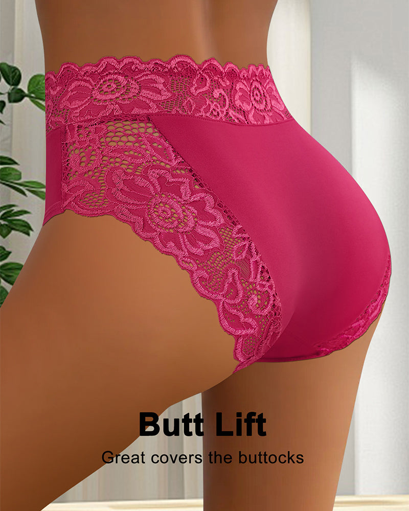 Culotte Sexy Dentelle Taille Moyenne-3