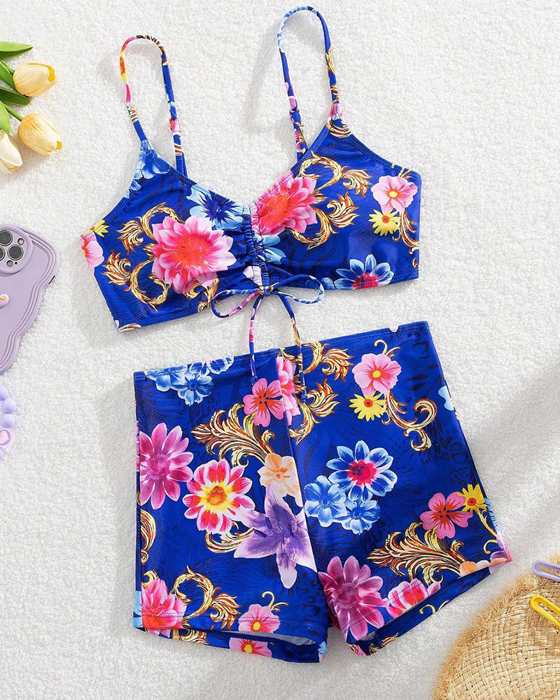 Bikini Deux Pièces À Imprimé Floral