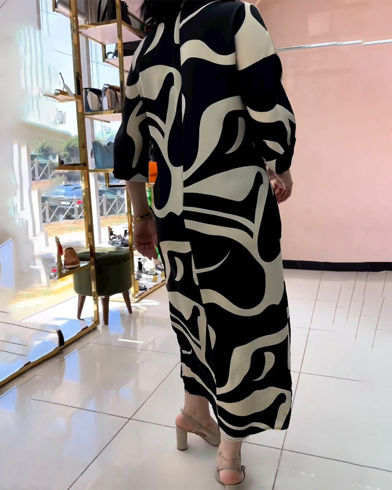 Robes aux couleurs et imprimés contrastés