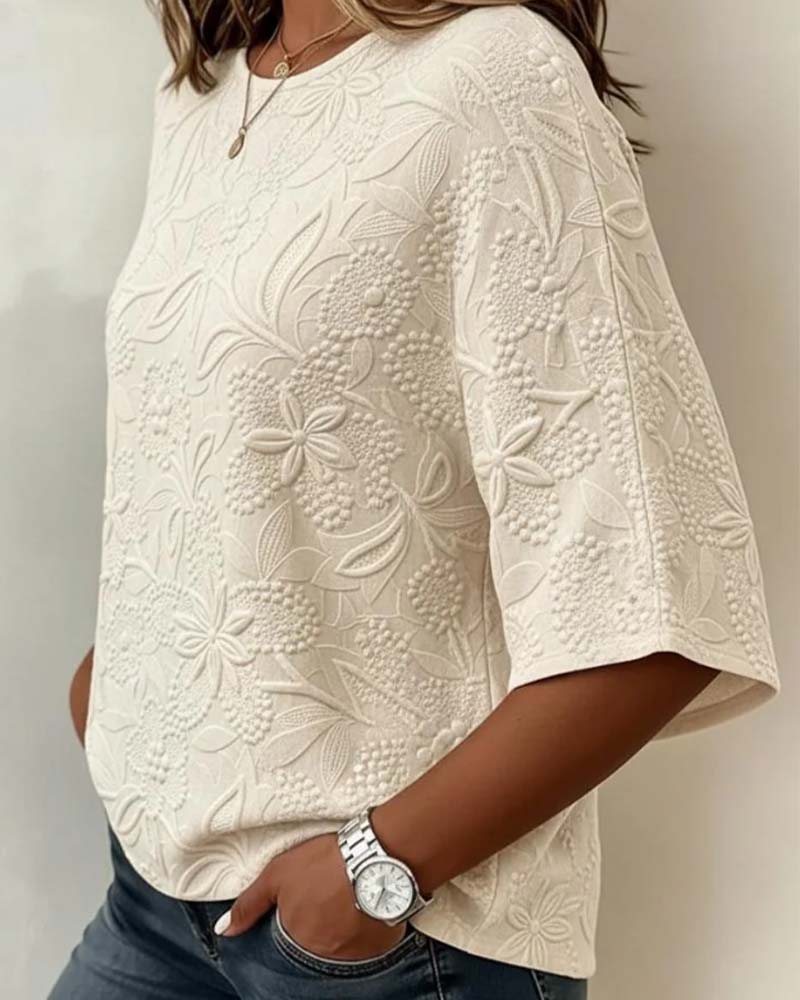 Blouse Femme Décontractée Fleurie