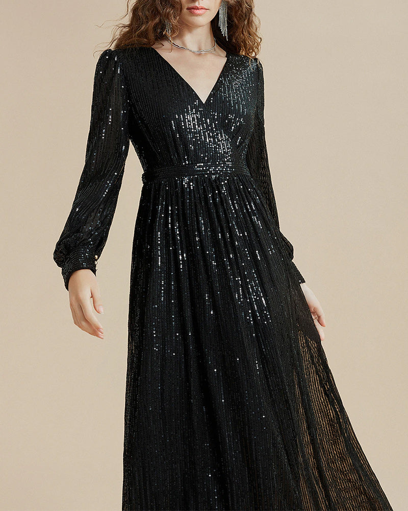 Robe avec paillettes et élégance