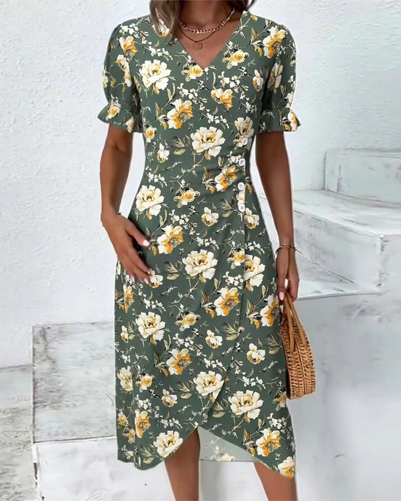 Robe En V Élégante Navetteur