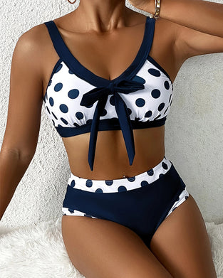Bikini décontracté à pois deux pièces