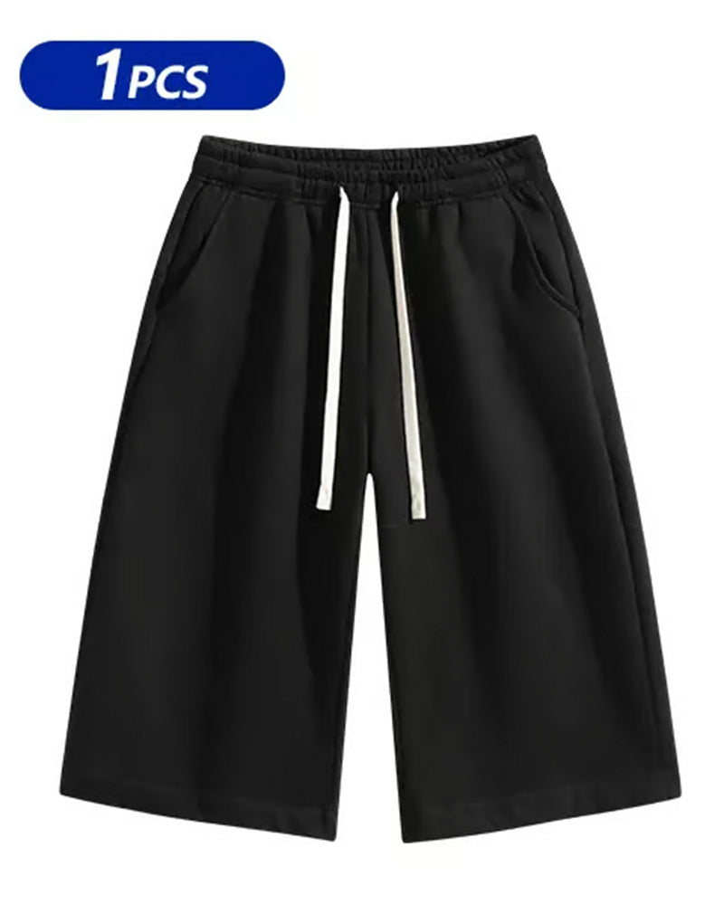 Shorts Homme Uni À Cordon