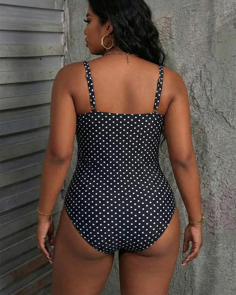 Combinaison Lacet À Pois Mesh