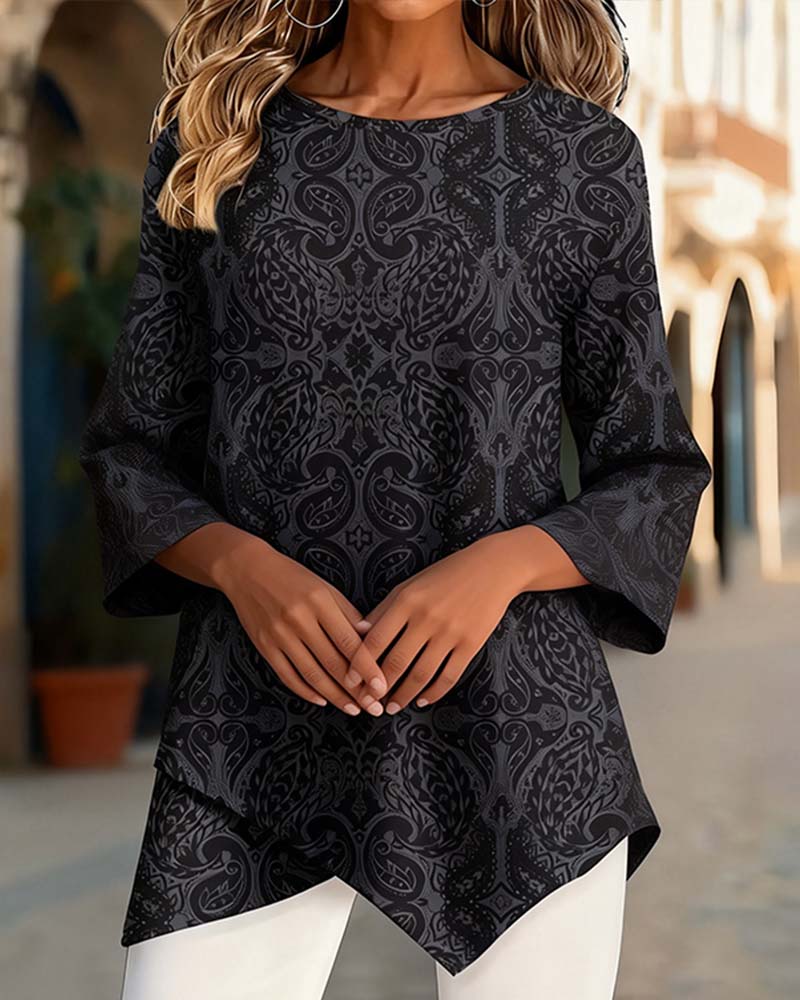 Haut Croix Irrégulier Imprimé