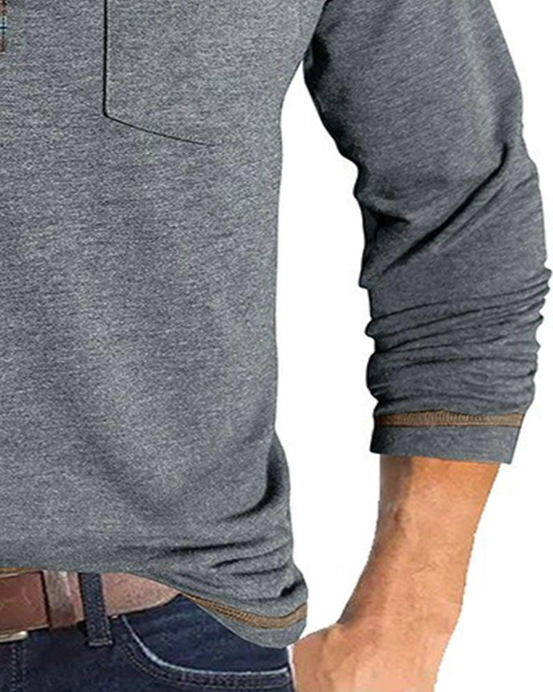 Blouse Homme Bouton Revers Polo