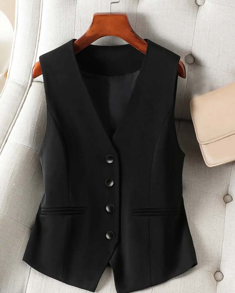 Gilet Ajusté Cintré Costume