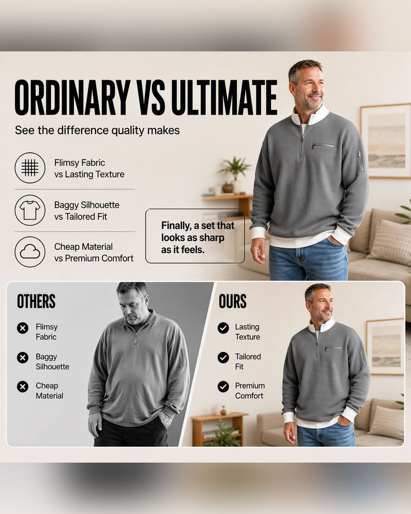 Sweatshirt Col Montant Contrastant Fermeture Éclair