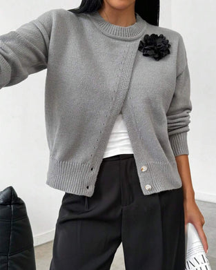 Pull Tendance Avec Ourlet Fendu