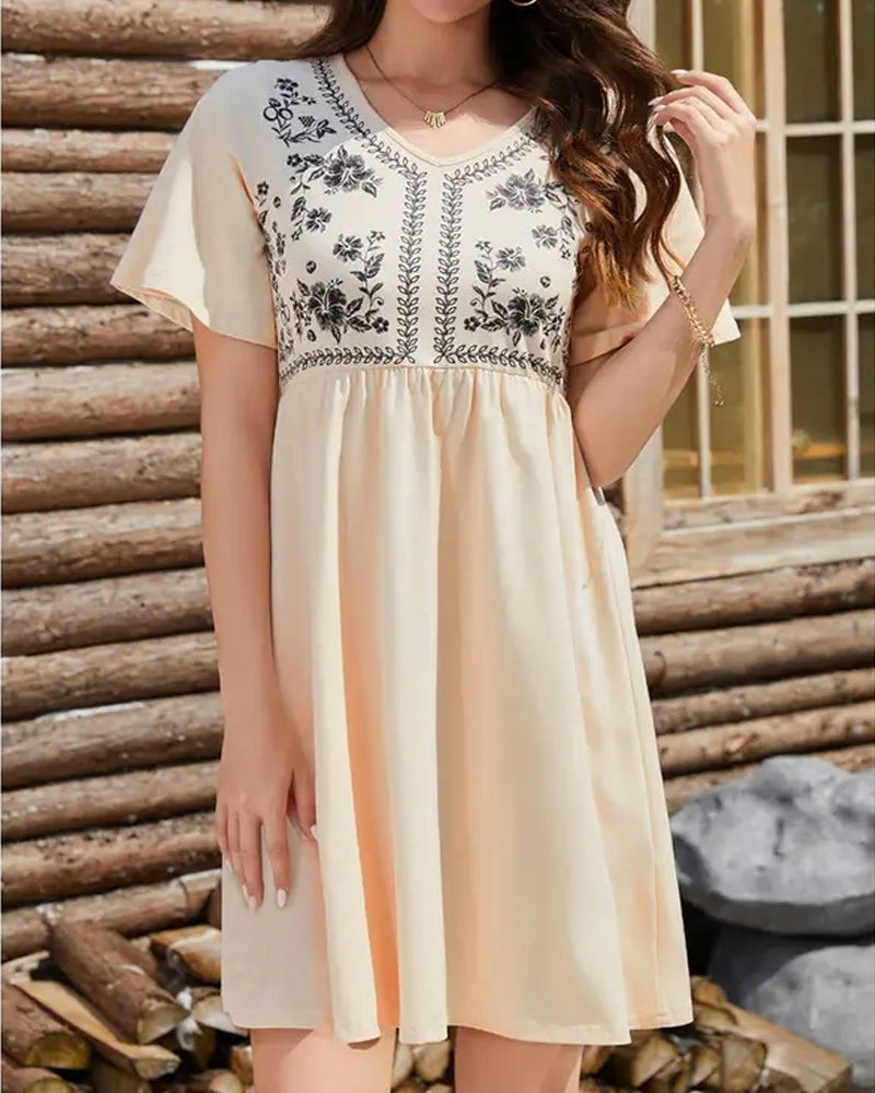 Robes Vintage Artistique Ample