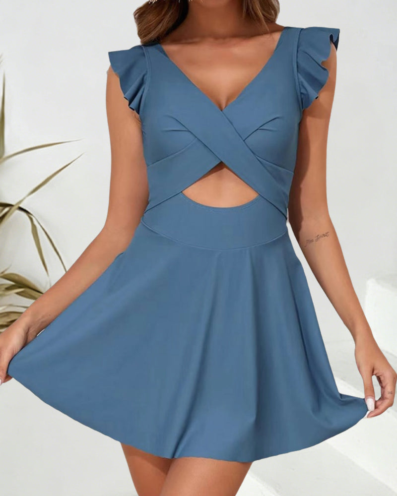 Robe Une Pièce Jupe Croisée