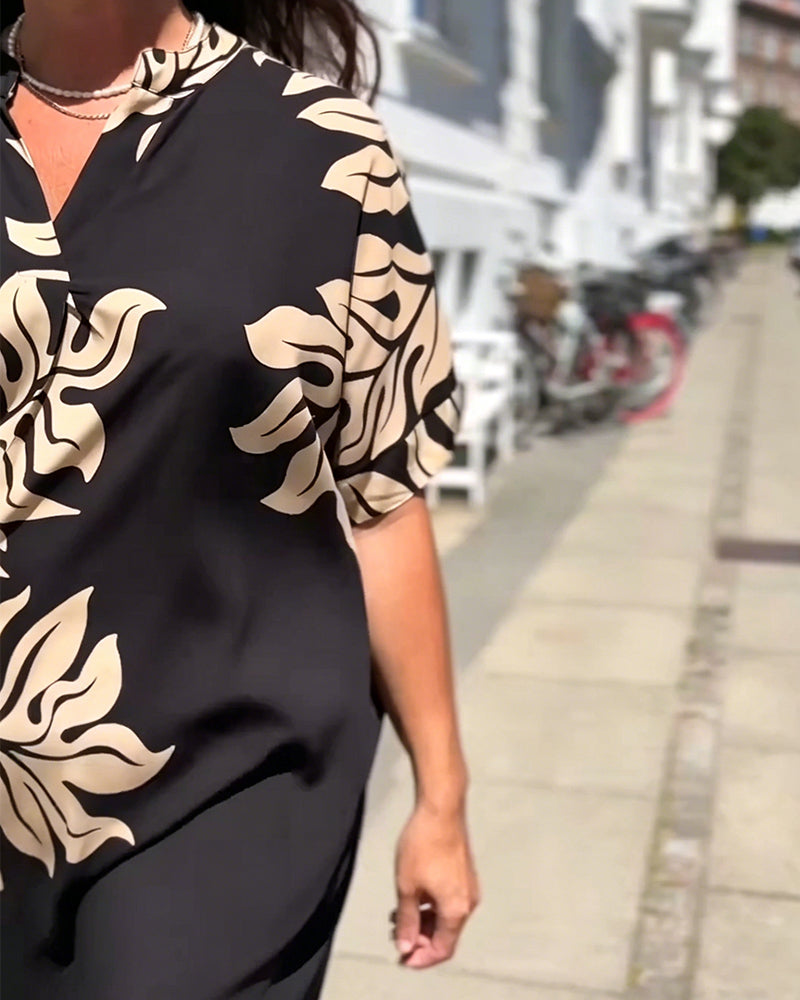 Robe Imprimé Botanique Shift