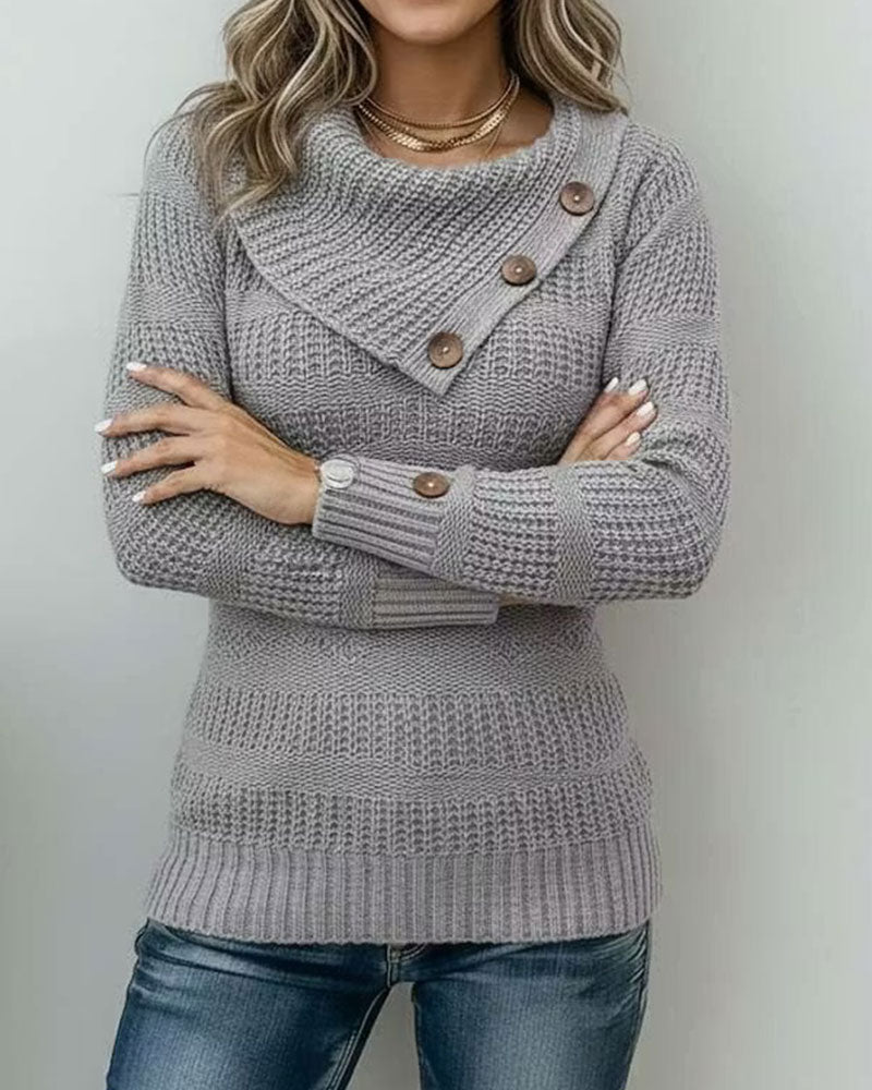 Pull Diagonal Revers Bouton