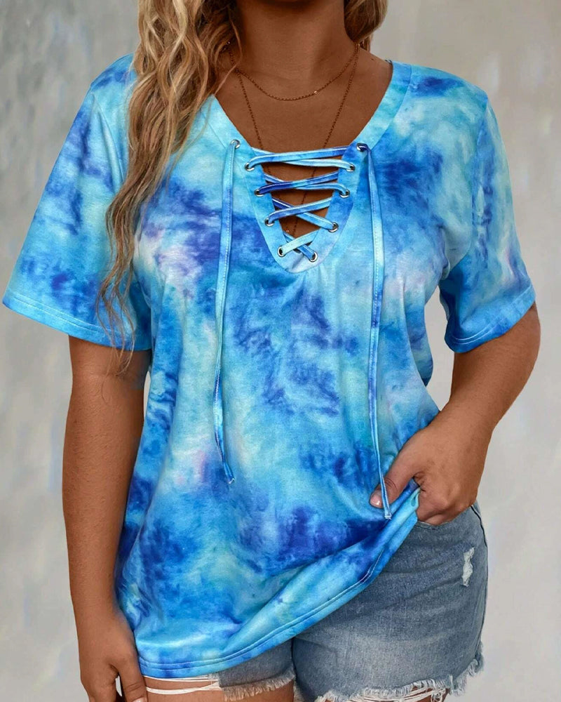 Chemisier Tie-Dye Imprimé