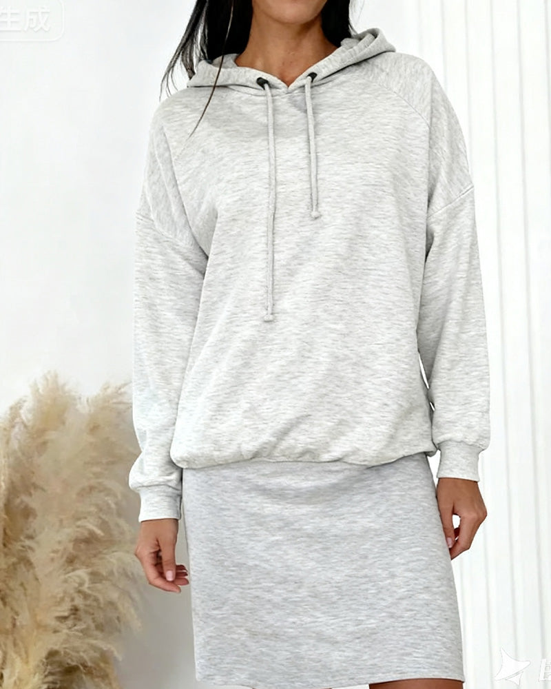 Robe Sweat À Capuche Casual