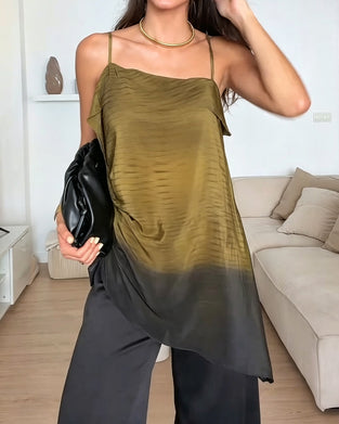 Cami Top Ombre Bloc De Couleur
