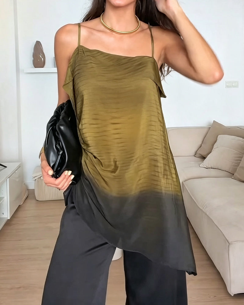 Cami Top Ombre Bloc De Couleur